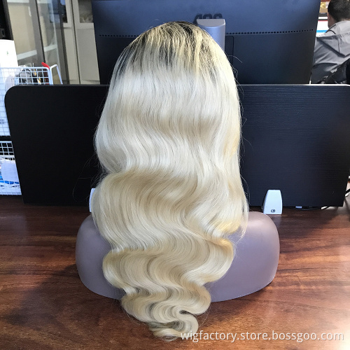 Blonde Human Hair Wig,Lace Frontal Women Wigs Brazilian Blond,Wholesale Wig Raw Human Hair 613 Lace Front
